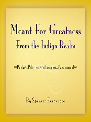 cover image of Meant for Greatness from the Indigo Realm